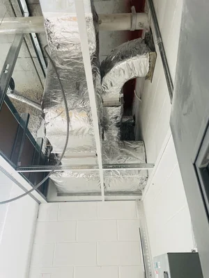 Insulated duct in concealed space